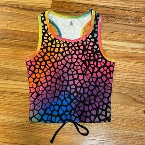 Rebel Athletic Rainbow tank